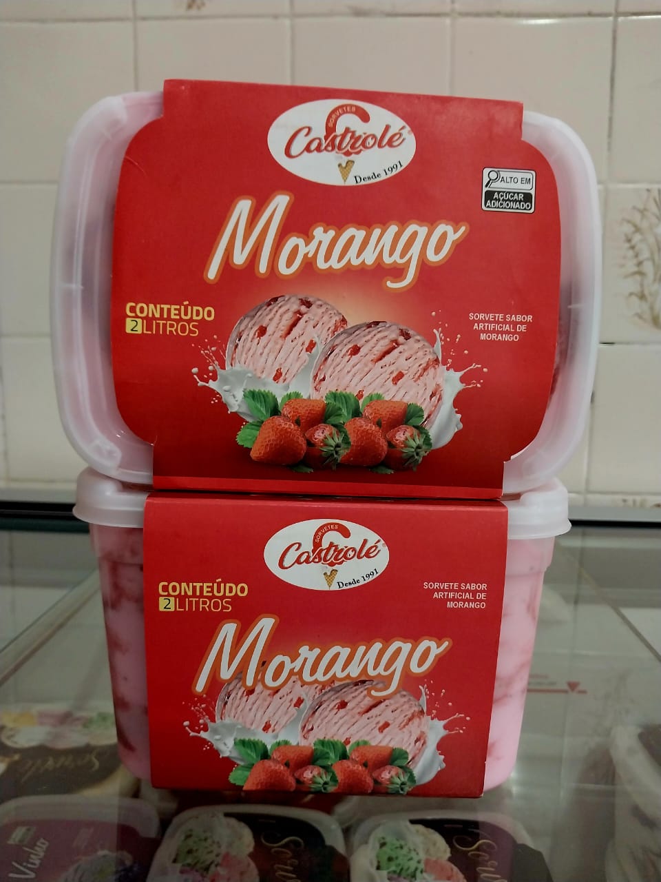 Sorvete Morango